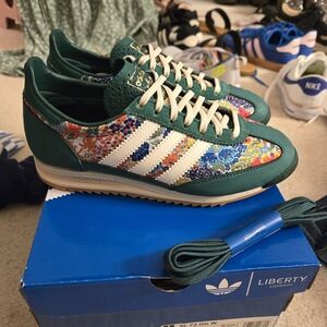 Adidas Liberty London Floral Green Sneakers
